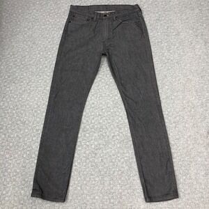Levis 510 Jeans Mens 34x32 Gray Slim Straight Stretch Denim Skinny Pants Casual